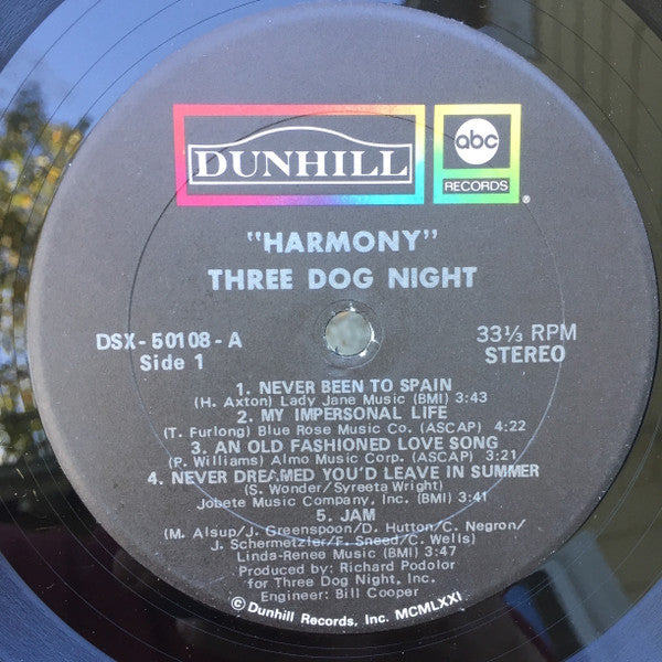 Three Dog Night - Harmony