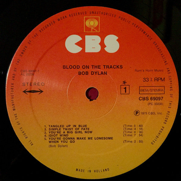 Bob Dylan - Blood On The Tracks