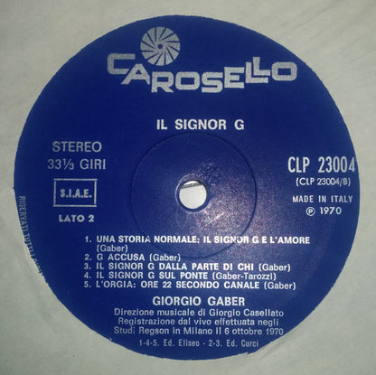 Giorgio Gaber - Il Signor G