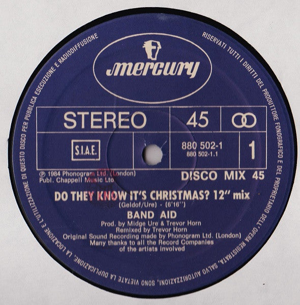 Band Aid - Do They Know It's Christmas?