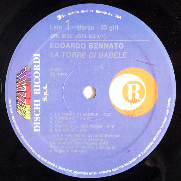 Edoardo Bennato - La Torre Di Babele