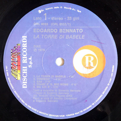 Edoardo Bennato - La Torre Di Babele