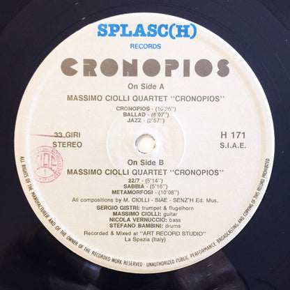 Massimo Ciolli - Cronopios