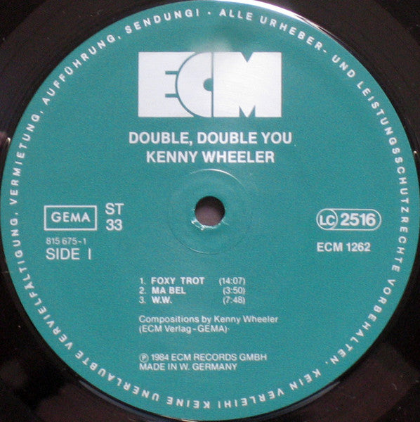 Kenny Wheeler, Mike Brecker, John Taylor, David Holland, Jack Dejohnette ‎– Double, Double You
