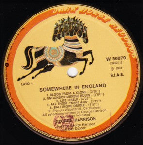 George Harrison - Somewhere In England