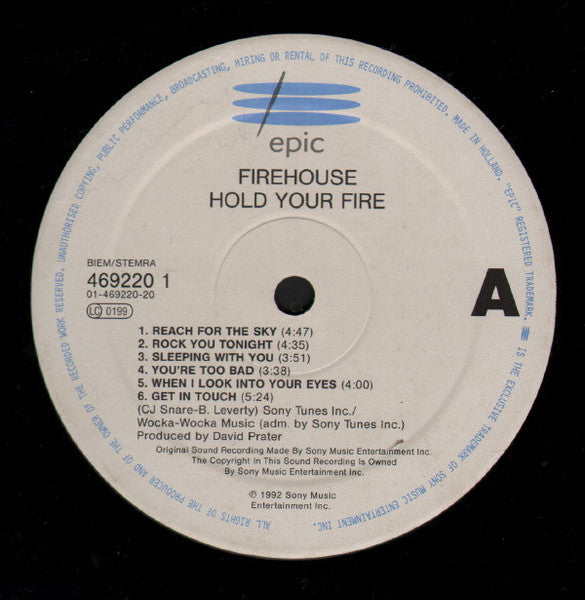 Firehouse - Hold Your Fire