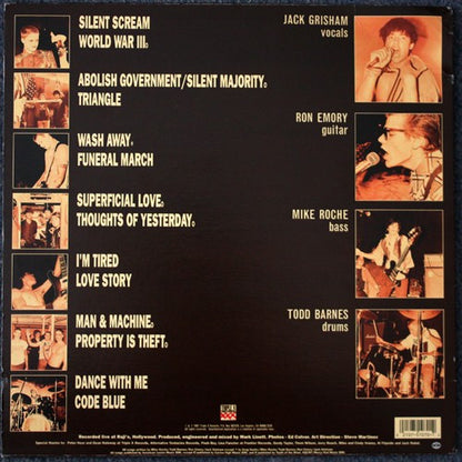Jack Grisham / Mike Roche / Ron Emory / Todd Barnes ‎– Live '91