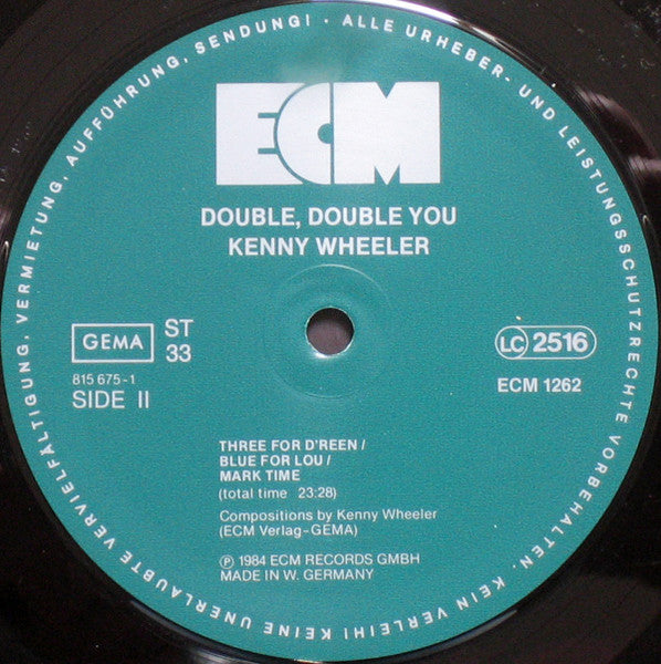 Kenny Wheeler, Mike Brecker, John Taylor, David Holland, Jack Dejohnette ‎– Double, Double You