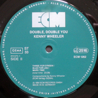 Kenny Wheeler, Mike Brecker, John Taylor, David Holland, Jack Dejohnette ‎– Double, Double You