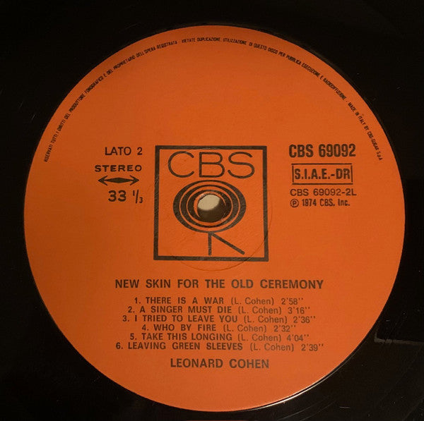 Leonard Cohen - New Skin For The Old Ceremony