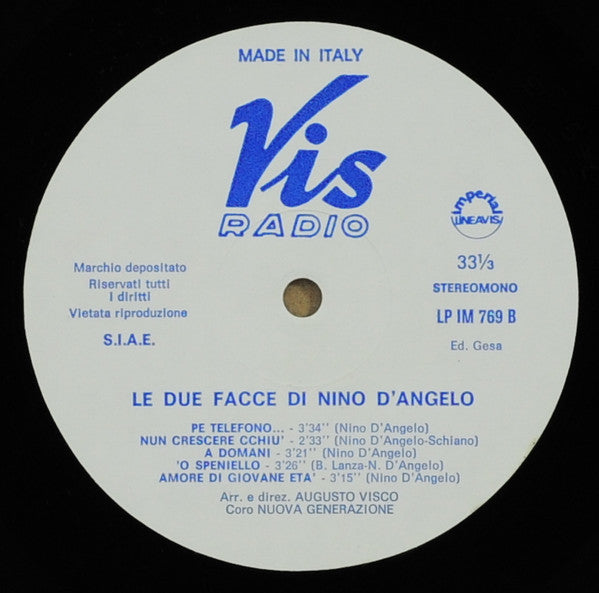 Nino D'Angelo - Le Due Facce Di D'Angelo (Storia - Core 'E Papà)
