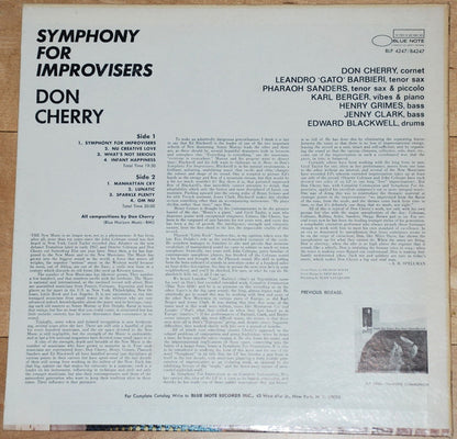 Don Cherry - Symphony For Improvisers