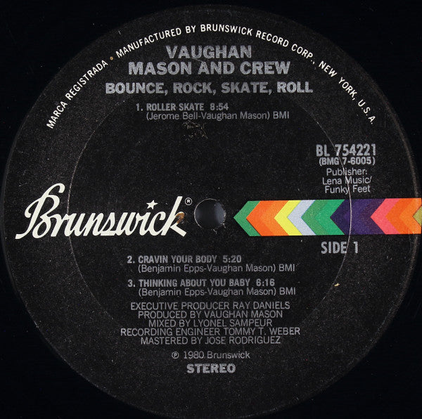 Vaughan Mason & Crew - Bounce, Rock, Skate, Roll (SOLO DISCO)