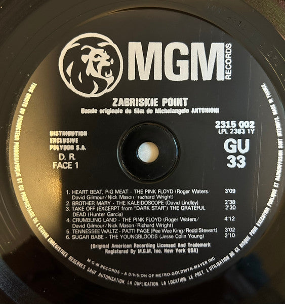 Various - Zabriskie Point (Original Motion Picture Soundtrack)