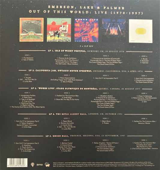 Emerson, Lake & Palmer - Out Of This World: Live (1970-1997) (box)