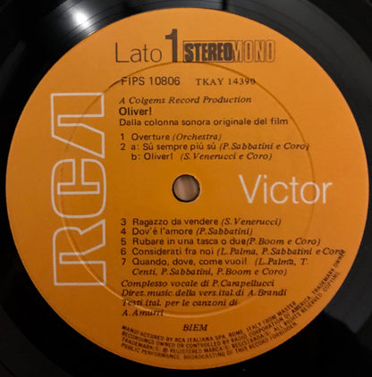 Lionel Bart - Oliver! (Versione Italiana Dalla Colonna Sonora Originale Del Film)