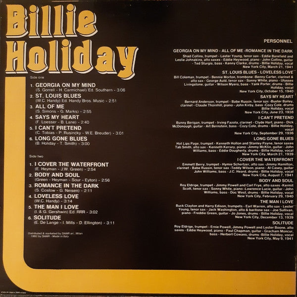 Billie Holiday - Billie Holiday