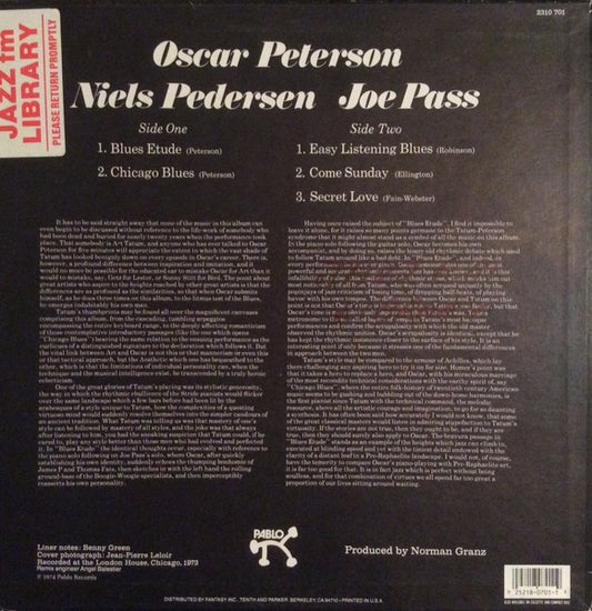 The Oscar Peterson Trio - The Trio