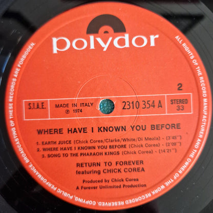 Return To Forever - Where Have I Known You Before