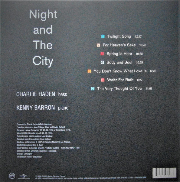Charlie Haden And Kenny Barron ‎– Night And The City