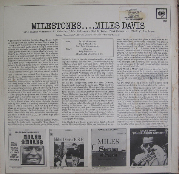 Miles Davis - Milestones