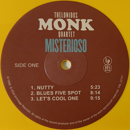 The Thelonious Monk Quartet - Misterioso
