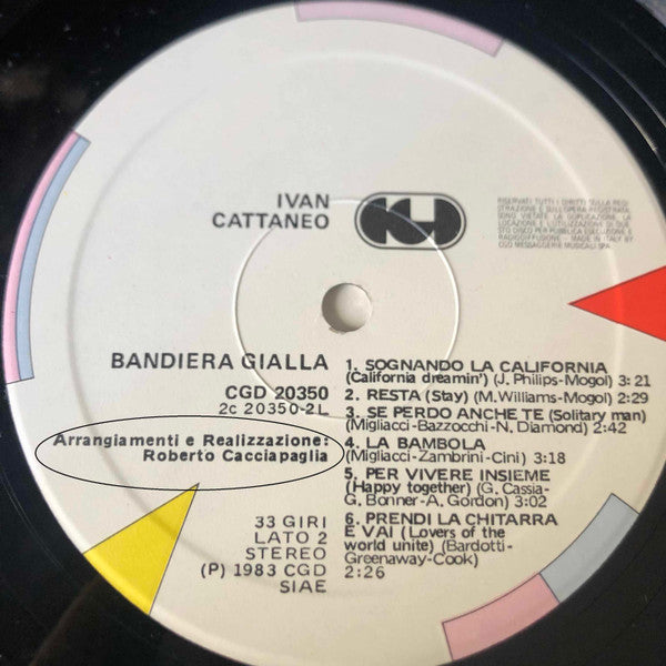 Ivan Cattaneo - Bandiera Gialla