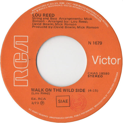 Lou Reed - Walk On The Wild Side (7")