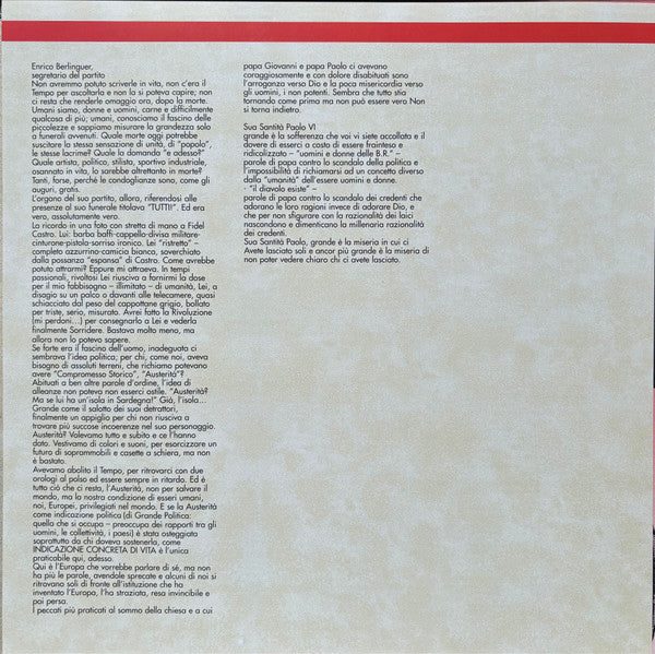 CCCP - Fedeli Alla Linea - Canzoni Preghiere Danze Del II Millennio - Sezione Europa (nuovo)
