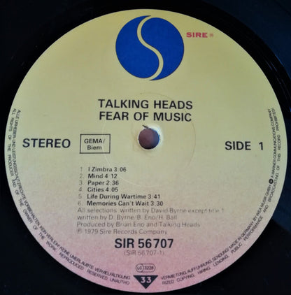 Talking Heads - Fear Of Music