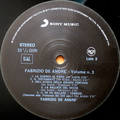 Fabrizio De André - Volume 3