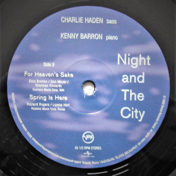 Charlie Haden And Kenny Barron ‎– Night And The City