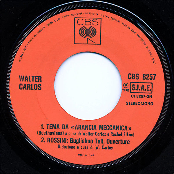Walter Carlos - Arancia Meccanica (7")