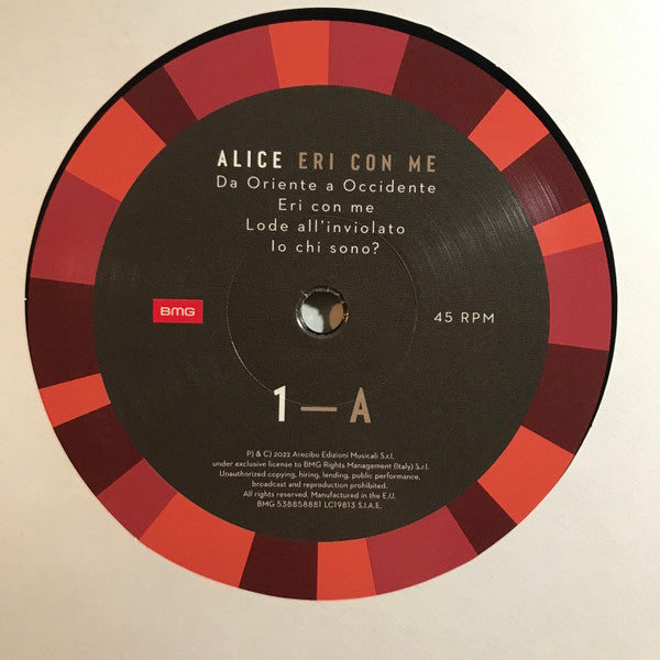 Alice con I Solisti Filarmonici Italiani ‎– Eri Con Me (Sedici Canzoni Di Franco Battiato) - (nuovo)