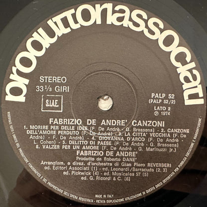 Fabrizio De André - Canzoni