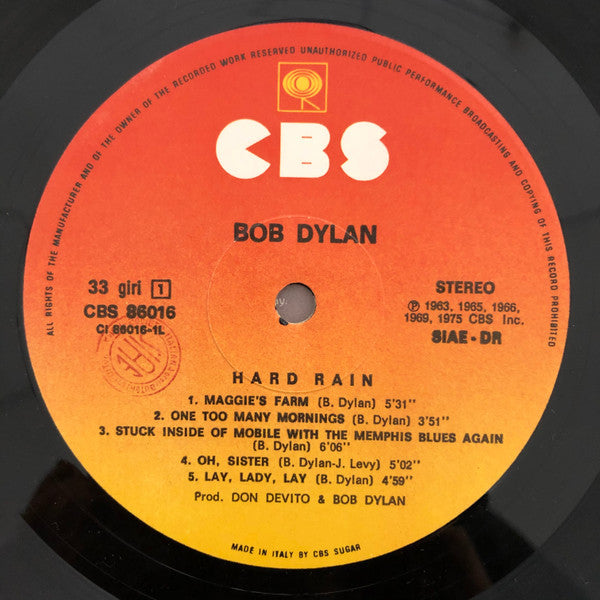 Bob Dylan - Hard Rain