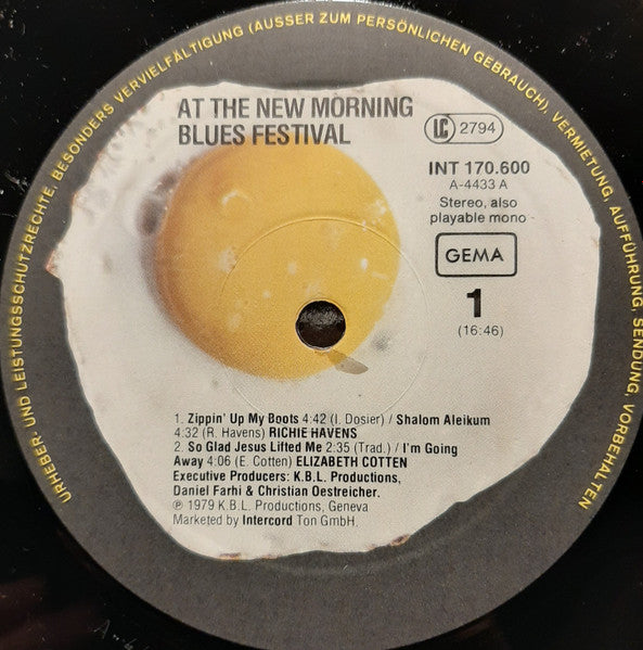 Richie Havens, Taj Mahal, Albert Collins, Queen Ida, Elizabeth Cotten ‎– At The New Morning Blues Festival Live In Geneva 79
