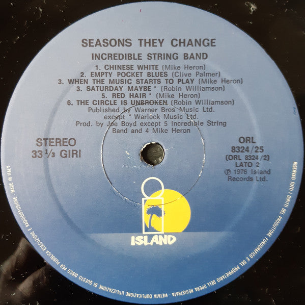 The Incredible String Band - Seasons They Change