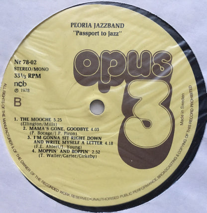 Peoria Jazzband - Passport To Jazz