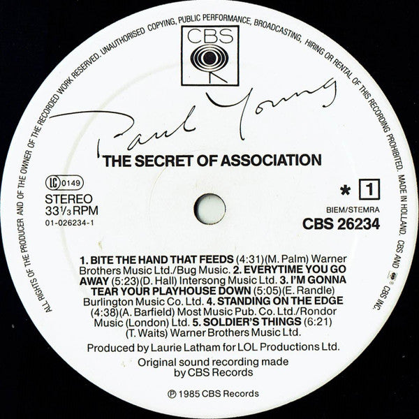 Paul Young - The Secret Of Association