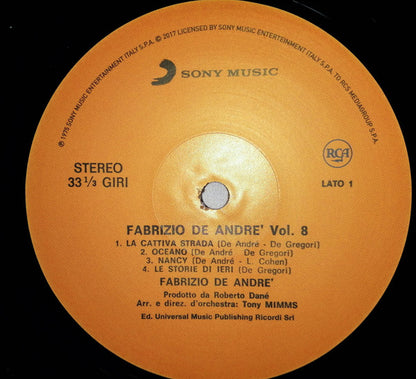 Fabrizio De André - Volume 8