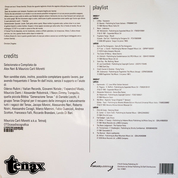 Various - Tenax 30th Anniversary