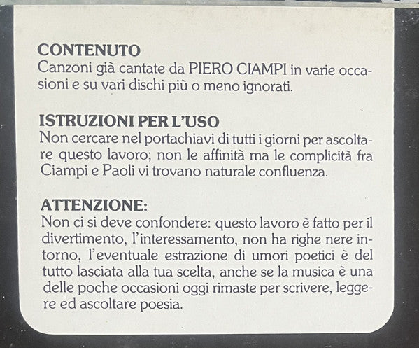 Gino Paoli - Ha Tutte Le Carte In Regola