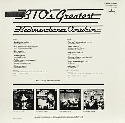 Bachman-Turner Overdrive – BTO's Greatest