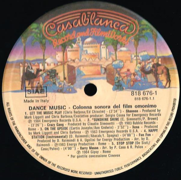 Various - Dance Music (Colonna Sonora Originale Del Film)
