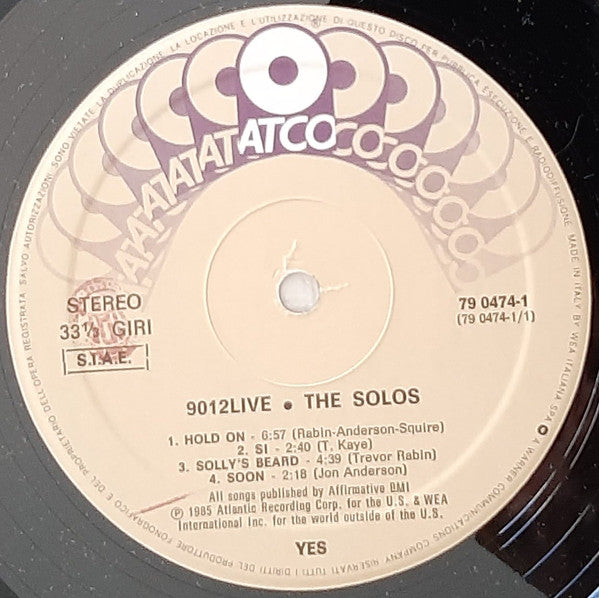 Yes - 9012Live - The Solos