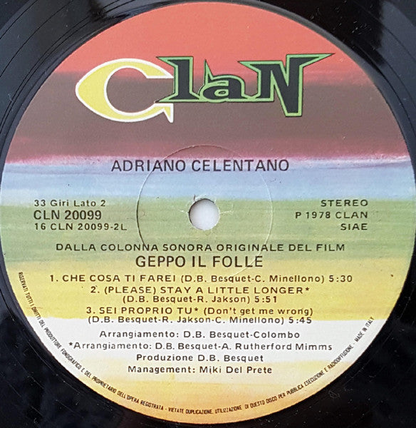 Adriano Celentano - Geppo Il Folle