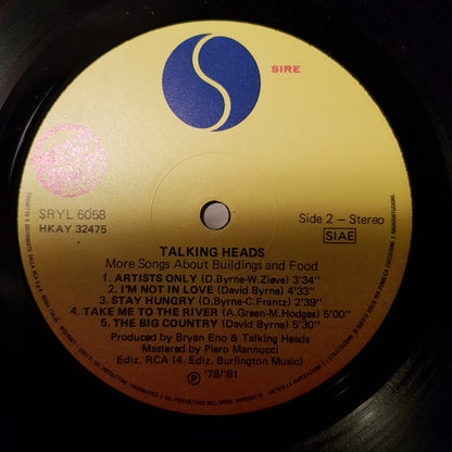 Talking Heads - More Songs About Buildings And Food