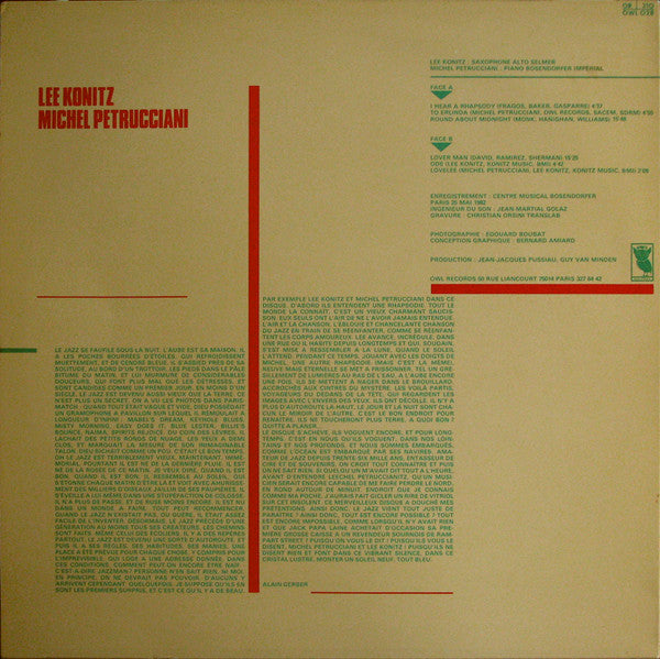 Lee Konitz, Michel Petrucciani – Toot Sweet
