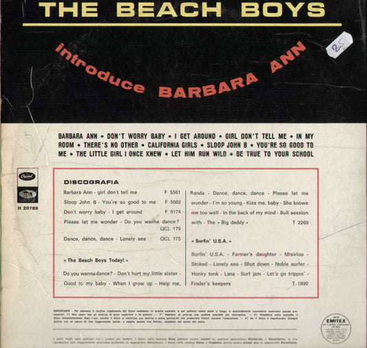 The Beach Boys - Introduce Barbara Ann